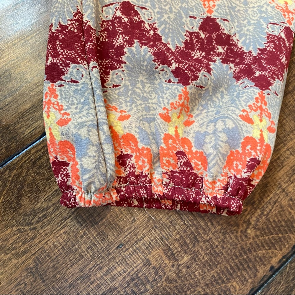 Xhilaration georgette blouse beautiful print - Picture 8 of 11